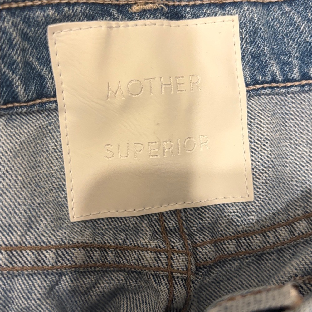MOTHER Light Blue Straight Leg Jeans - Picture 8 of 8